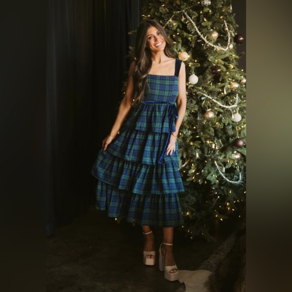 New plaid holiday Christmas dress